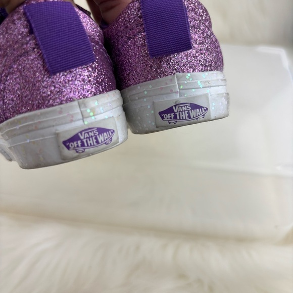 Vans Kids Glittery Purple Sneakers - Picture 4 of 9